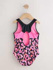 Pink Animal Sports Open Back Swimsuit (3-16yrs) - Image 2 of 4