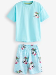 Blauer Hai - Kurzer Single-Pyjama aus 100 % Baumwolle (9M.–8J.) - Bild 5 von 8