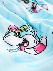Blauer Hai - Kurzer Single-Pyjama aus 100 % Baumwolle (9M.–8J.) - Bild 7 von 8