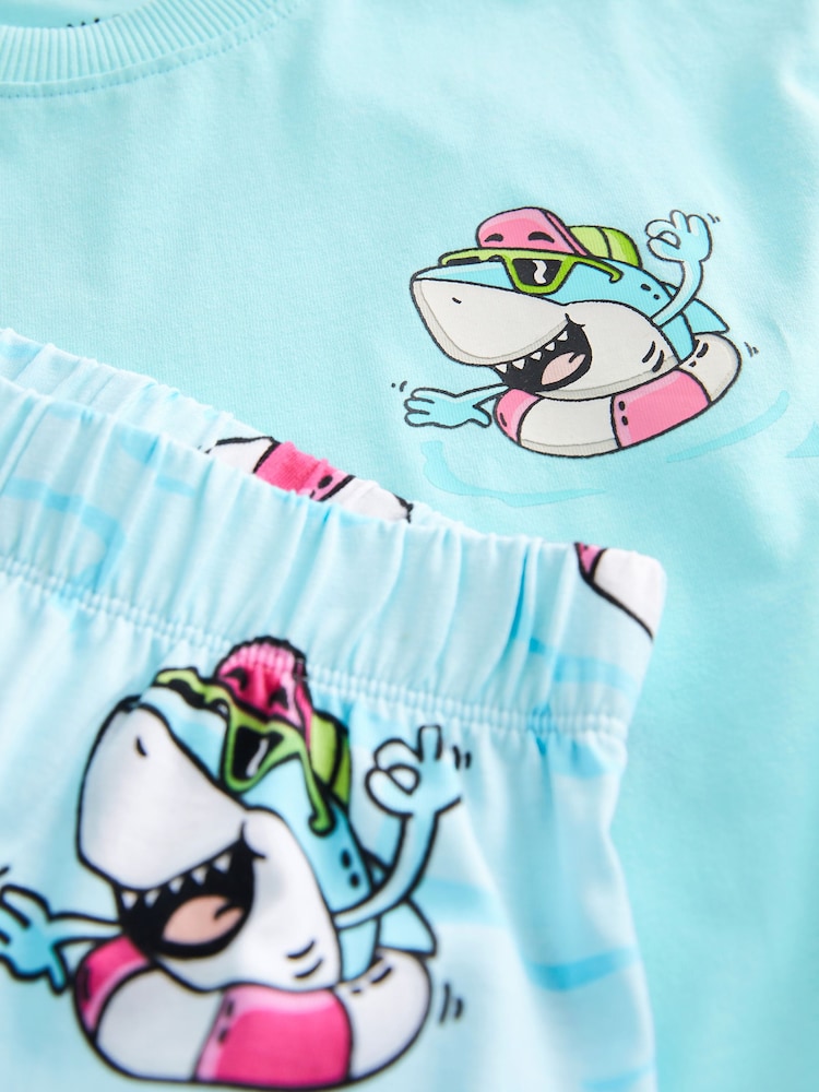 Blauer Hai - Kurzer Single-Pyjama aus 100 % Baumwolle (9M.–8J.) - Bild 8 von 8 Blauer Hai - Kurzer Single-Pyjama aus 100 % Baumwolle (9M.–8J.) - Bild 8 von 8