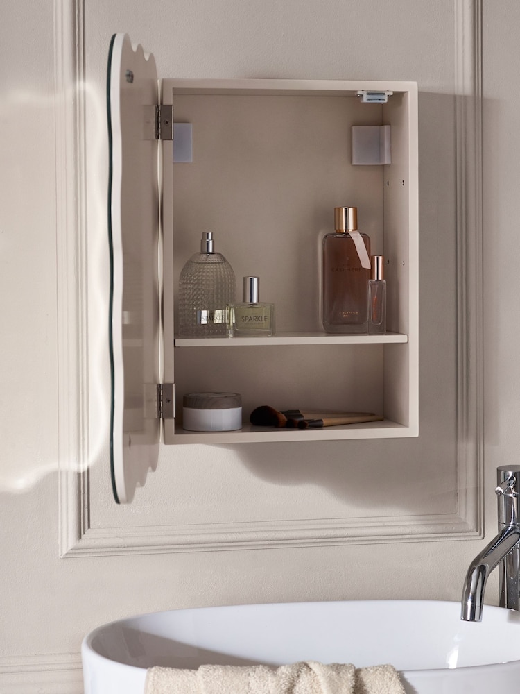 Natural Wave Mirror Cabinet - Image 2 of 8