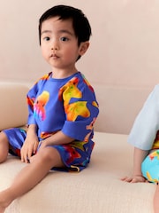 Blue Shark Short Pyjamas 2 Pack (9mths-8yrs) - Image 4 of 4