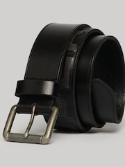 Superdry Black Chrome Vintage Branded Belt - Image 1 of 3