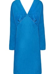 Ro&Zo - Blue Velvet Short Dress - Image 4 of 4