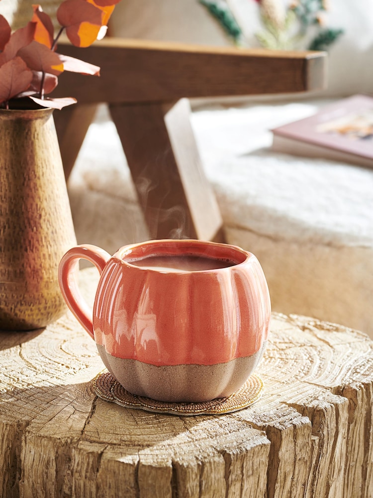 Orange Pumpkin Shaped Mug - Image 1 of 5