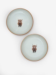 Set of 2 Grey Hamish the Cow Side Plates - Image 5 of 5