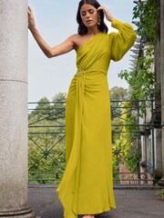 Ro&Zo Yellow Trim Detail Dress - Image 3 of 8
