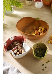 Set of 3 Orange Pumpkin and Friends Nibble Bowls - Image 1 of 6