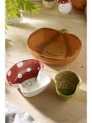 Set of 3 Orange Pumpkin and Friends Nibble Bowls - Image 2 of 6