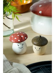 Set of 2 Natural Autumnal Salt and Pepper Shakers - Image 1 of 3