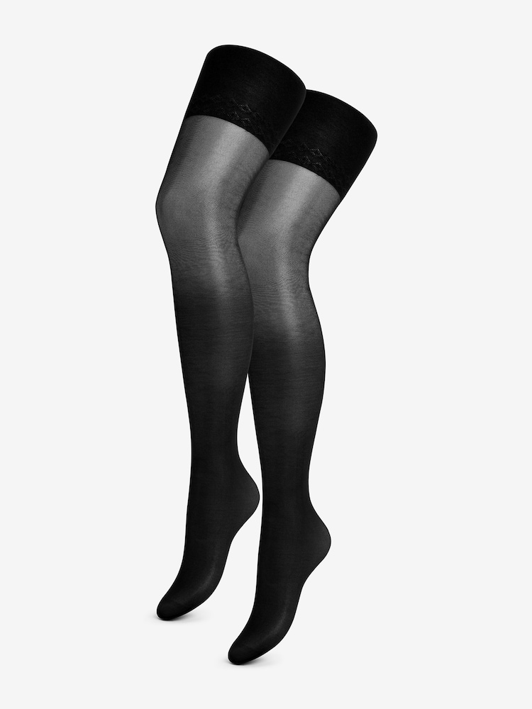 Pretty Polly 20 Denier Bodyshaping Sheer Longline Tights 2 Pack - Image 5 of 5