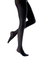 Pretty Polly Black 150 Denier Opaques 3D Matt Tights 2 Pack - Image 2 of 4