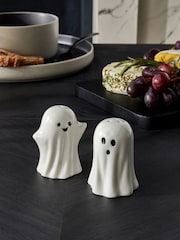 Set of 2 White Ghost Friends Salt and Pepper Shakers - Image 2 of 3