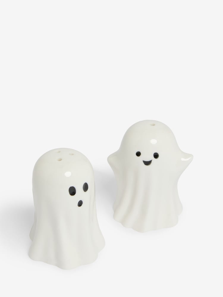 Set of 2 White Ghost Friends Salt and Pepper Shakers - Image 3 of 3
