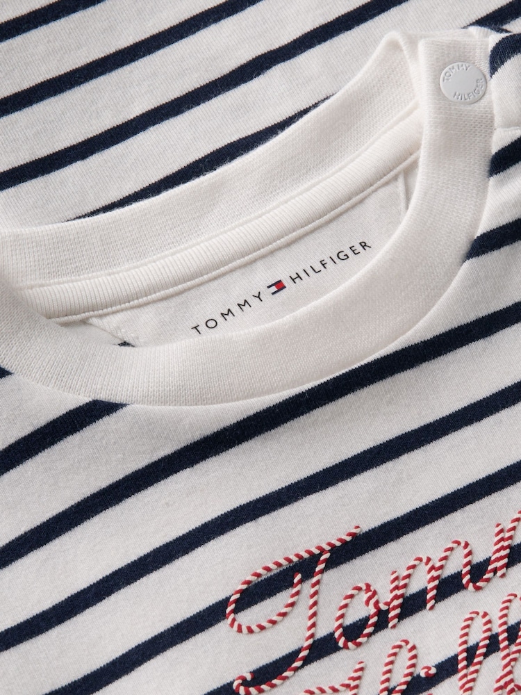 Tommy Hilfiger Blue Rope Logo Jersey Long Sleeve T-Shirt - Image 3 of 3