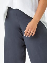 Roman Grey Curve Knee Length Stretch Shorts - Image 5 of 5