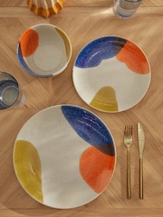Multi Abstract Dinner 12 Piece Set - Image 1 of 3