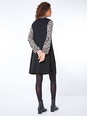 Roman Black 2 in 1 Swing Dress with Shirt - Image 2 of 5