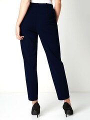 Roman Blue Petite Smart Tapered Trousers - Image 2 of 4