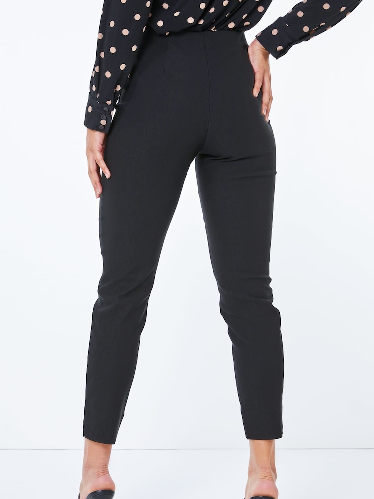 Roman Black Petite Full Length Stretch Trousers - Image 2 of 5