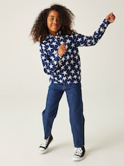 Regatta Blue Darlit Printed Half Zip Fleece - Image 3 of 4