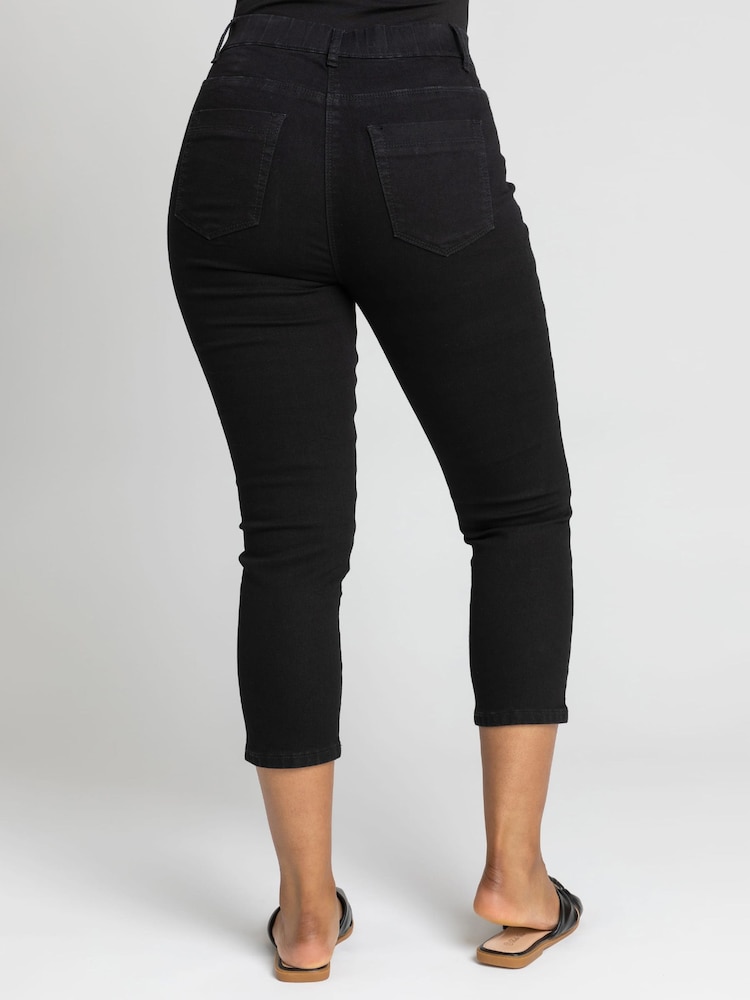 Roman Black Petite Cropped Jeggings - Image 2 of 4
