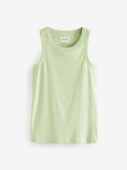 Lime Green Stripe Rib Vest Pyjamas - Image 5 of 7