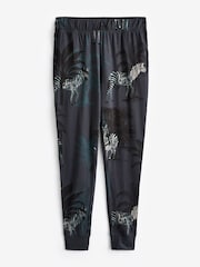 Teal Blue Short Sleeve Cotton Pyjamas - Image 7 of 8