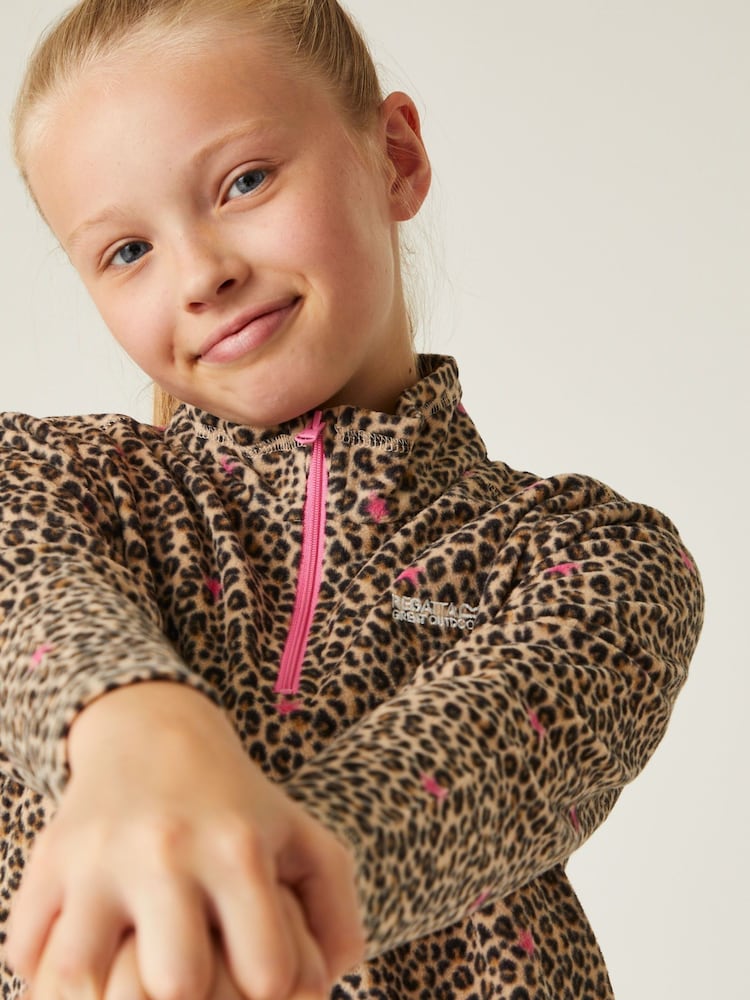 Regatta Brown Darlit Printed Half Zip Fleece - Image 4 of 4