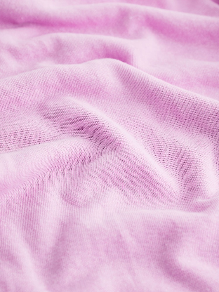 Pink Linen Blend Vest Pyjamas - Image 5 of 5