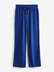 Indigo Blue Linen Blend Vest Pyjamas - Image 8 of 9