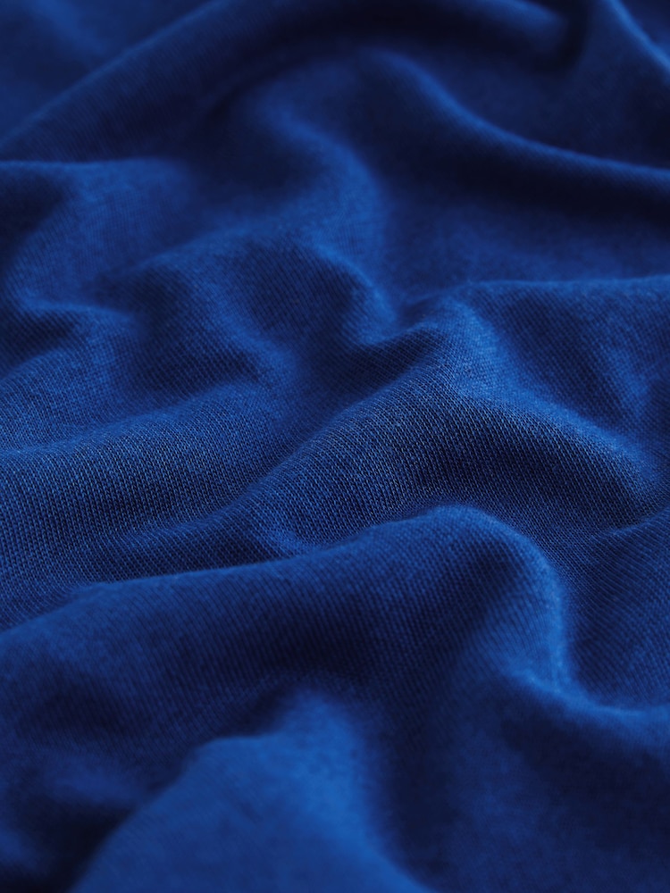 Indigo Blue Linen Blend Vest Pyjamas - Image 9 of 9