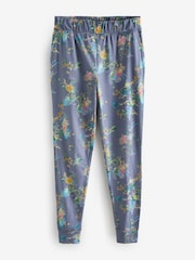 Light Blue Short Sleeve Cotton Pyjamas - Image 9 of 10