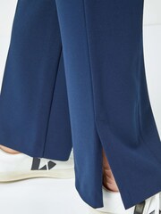 Roman Blue Side Split Detail Straight Trousers - Image 4 of 5