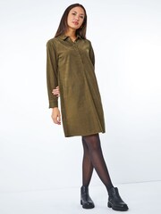 Roman Green Corduroy Tunic Shirt Dress - Image 3 of 5