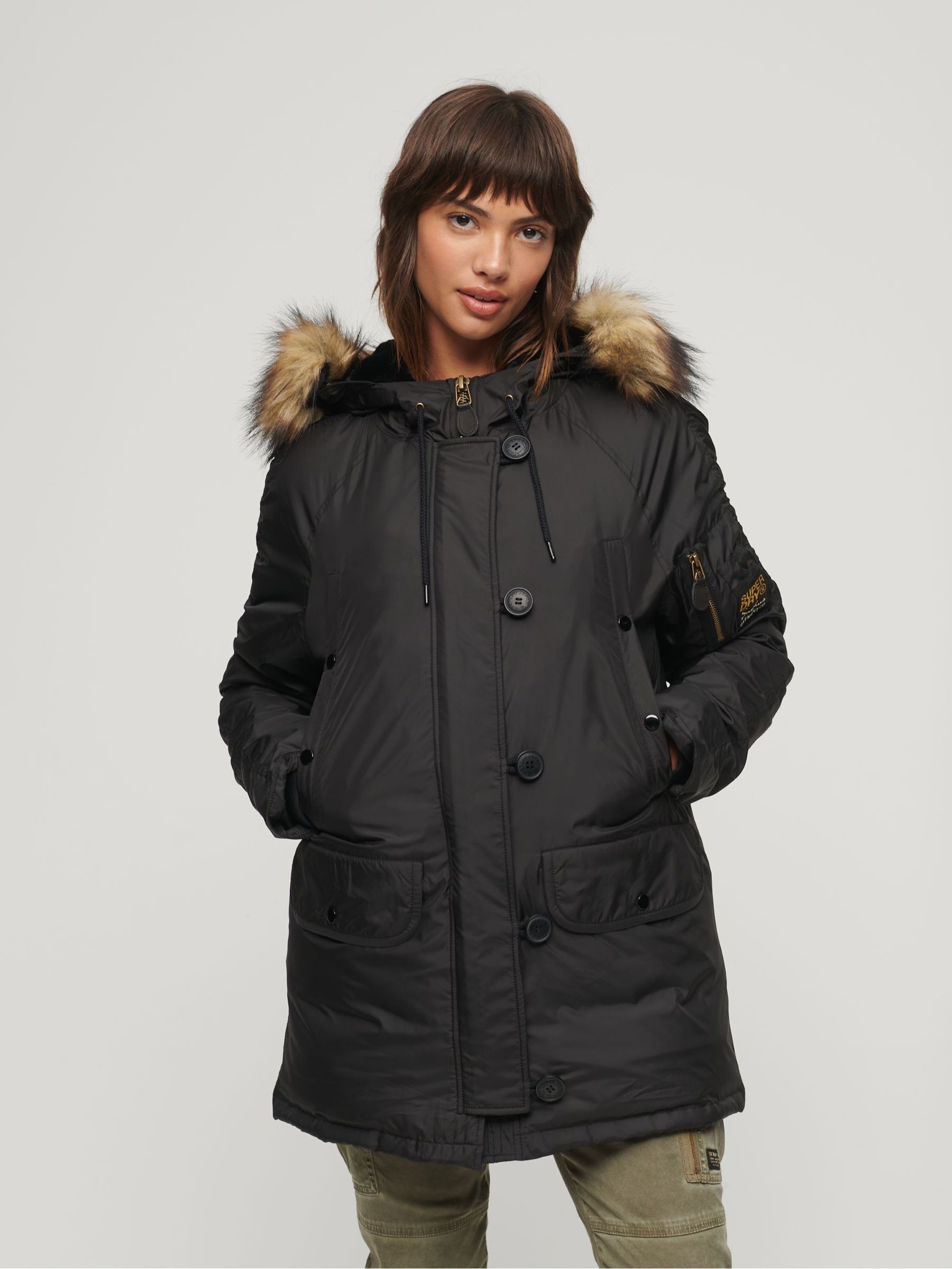 Superdry parka army store