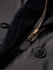 Superdry Black Military Hooded MA1 Parka Coat - Image 5 of 6