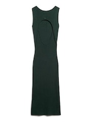 Superdry Green Backless Knitted Midi Dress - Image 5 of 6