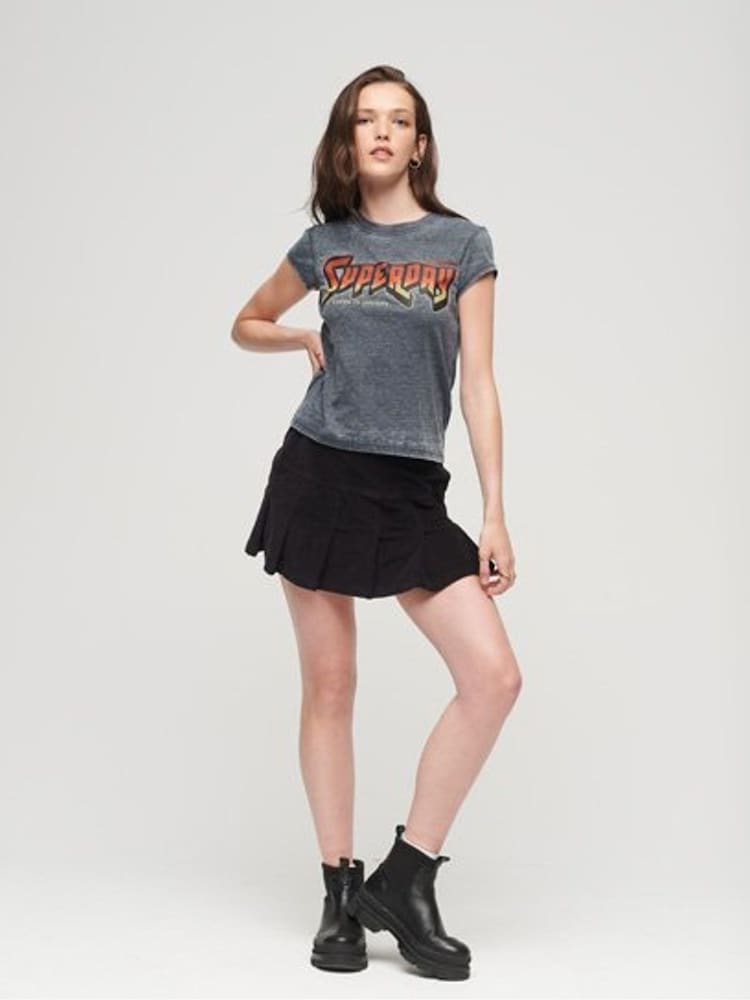 Superdry Grey Graphic Rock Band T-Shirt - Image 2 of 5