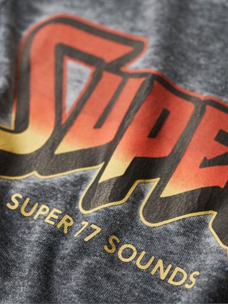 Superdry Grey Graphic Rock Band T-Shirt - Image 5 of 5