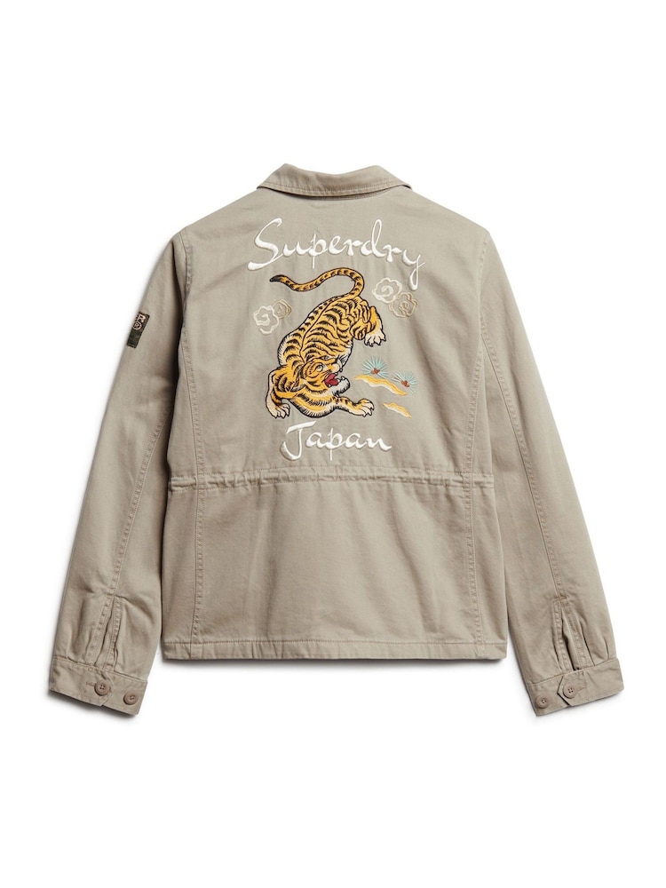 Superdry Green Crome Military M65 Jacket - Image 6 of 8