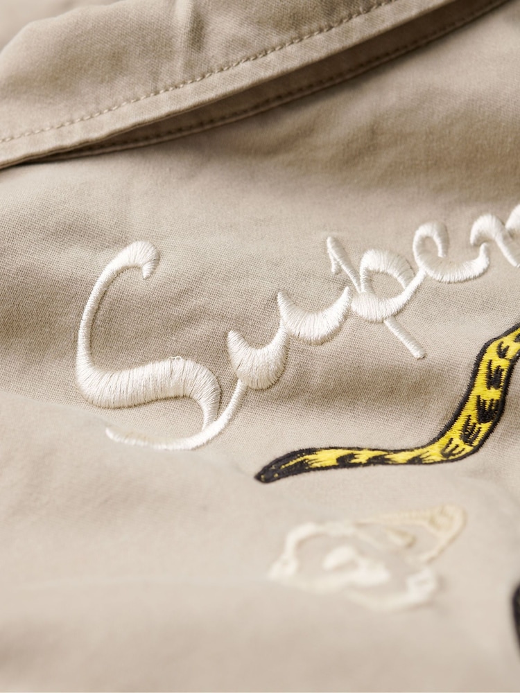 Superdry Green Crome Military M65 Jacket - Image 8 of 8