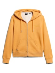 Superdry Yellow Essential Logo Zip Hoodie - Image 5 of 7
