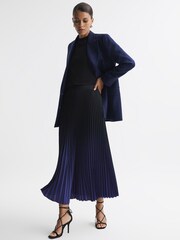 Falda a media pierna con diseño plisado y efecto sombreado Marlie de Reiss - Imagen 3 de 5