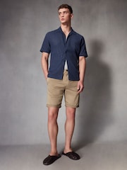 Stone Slim Fit Premium Laundered Stretch Chino Shorts - Image 2 of 10
