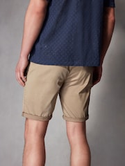 Stone Slim Fit Premium Laundered Stretch Chino Shorts - Image 3 of 10