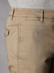 Stone Slim Fit Premium Laundered Stretch Chino Shorts - Image 4 of 10