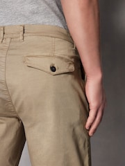 Stone Slim Fit Premium Laundered Stretch Chino Shorts - Image 5 of 10