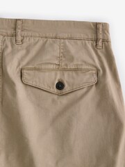 Stone Slim Fit Premium Laundered Stretch Chino Shorts - Image 8 of 10