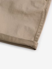 Stone Slim Fit Premium Laundered Stretch Chino Shorts - Image 9 of 10
